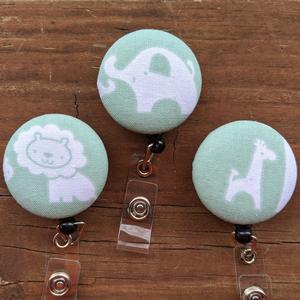Fun kangaroo or elephant badge reels