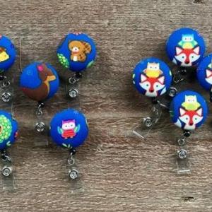 Animal badge reel for school or work IDs