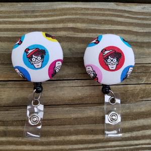 Where's Waldo Badge Reel for school or work IDs