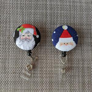 Christmas Santa badge reel