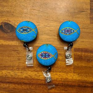 Christian Fish Symbol Badge Reel