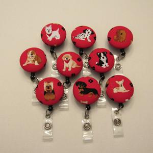 Dog badge reels for work or school IDs!