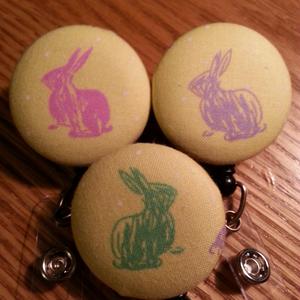 Fun spring, Easter badge reel to display your work ID!