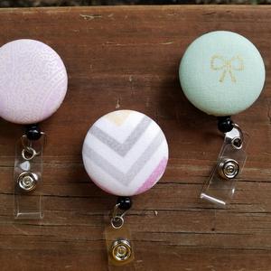 Patterned Badge reels for work or school