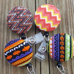Fall badge reels for work or school ID