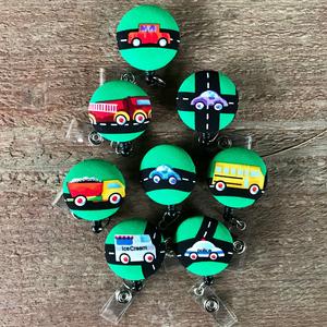 Vehicle Badge reel for work and school IDs