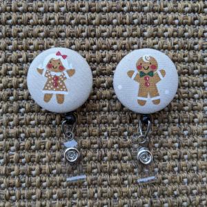 Gingerbread Badge Reel for Work or School