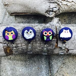 Halloween Owl badge reels