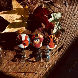 Thanksgiving Turkey badge reels