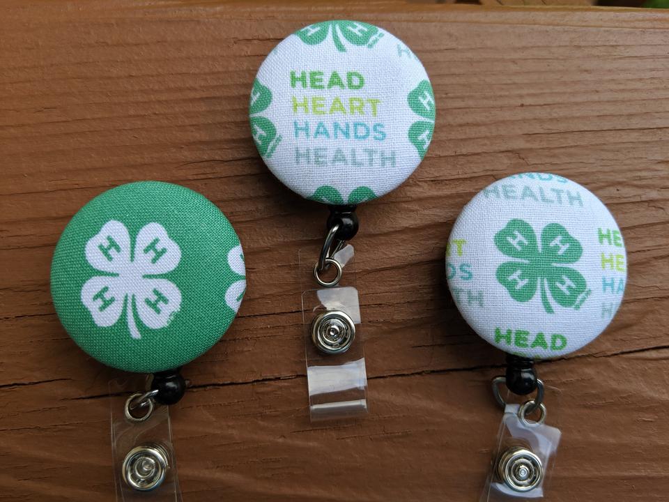 4H Badge reels for work or school IDs