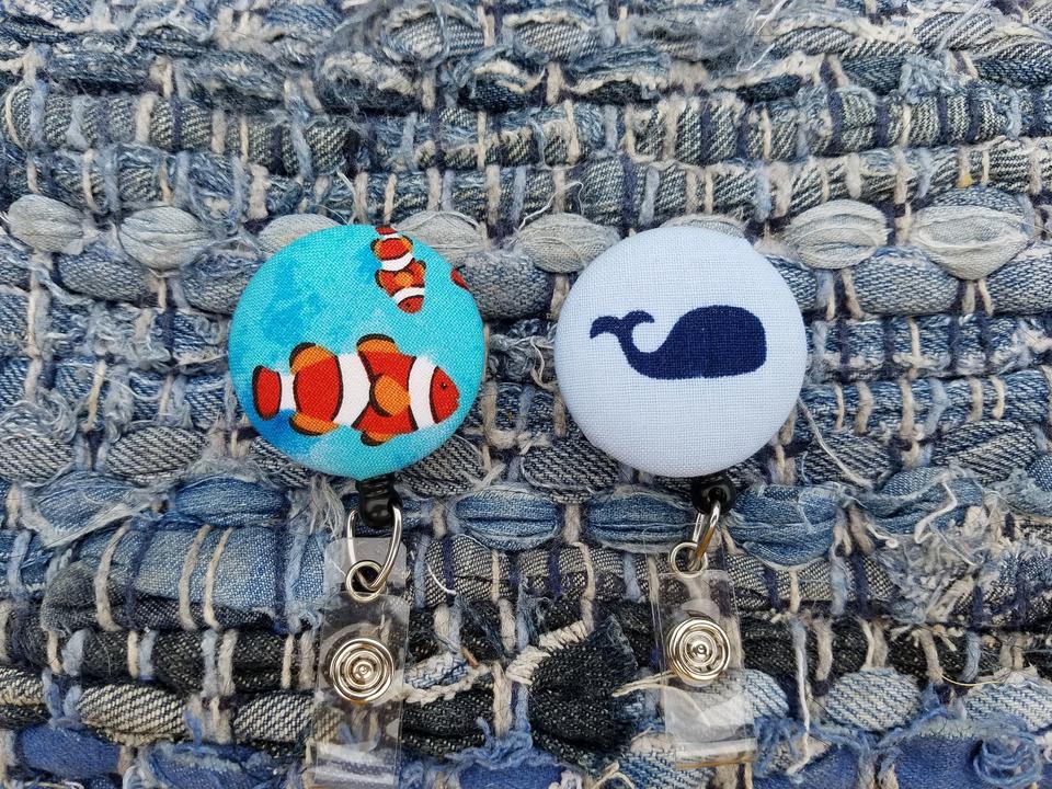 Fish and Whale Badge reels