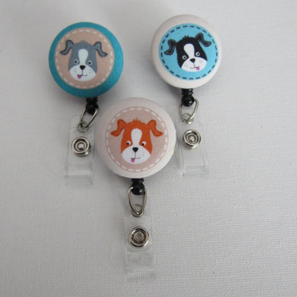 Fun dog badge reels