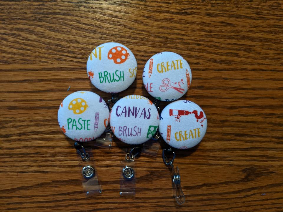 Art Badge reels for Work or School IDs