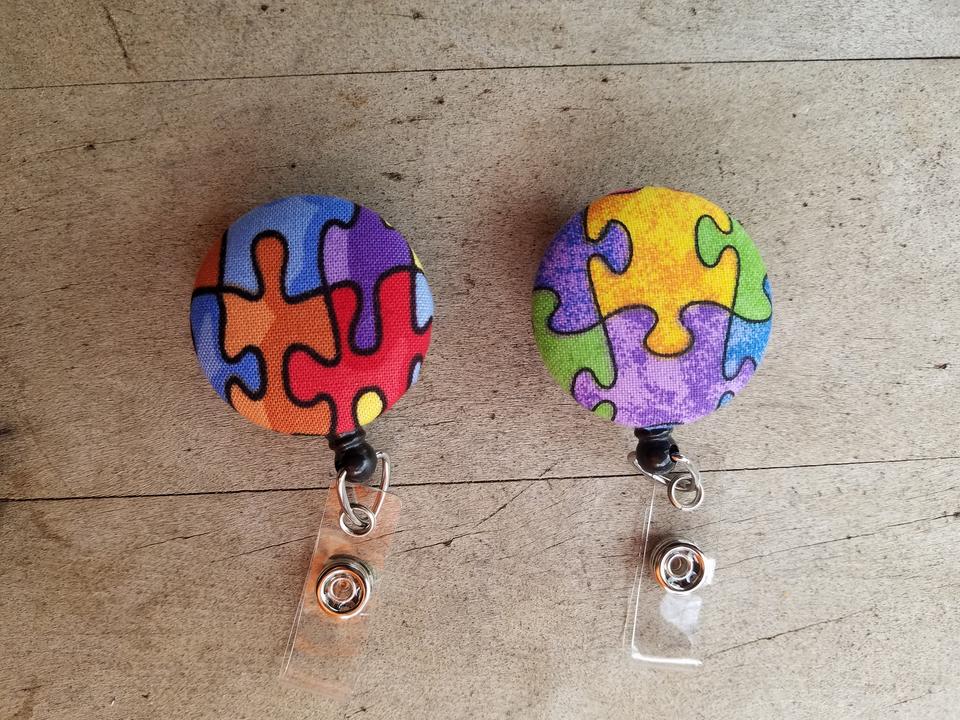 Badge reel ID holders for Autism.