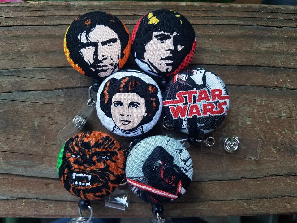 Star Wars Badge Reels for work and school IDS.