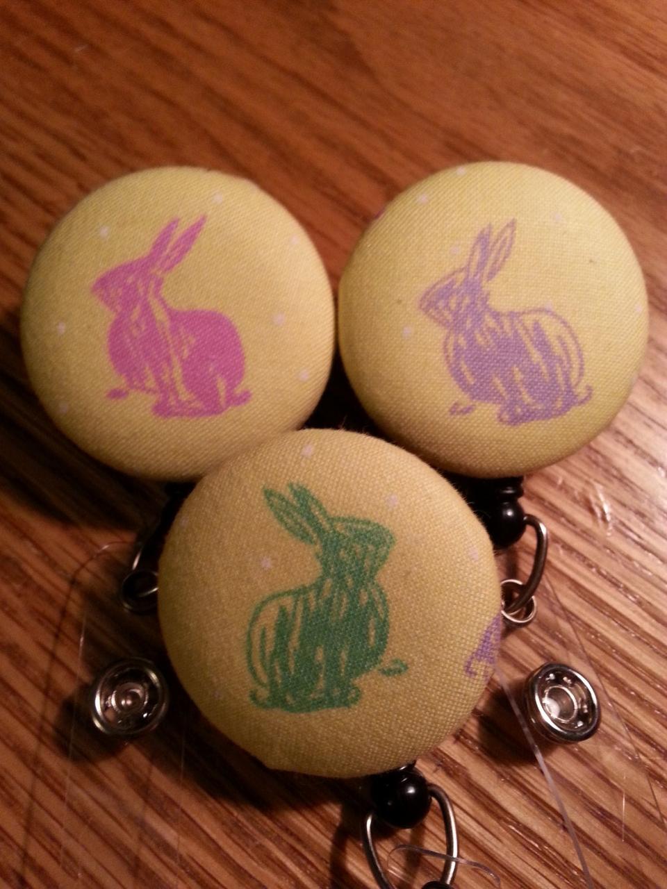 Fun spring, Easter badge reel to display your work ID!