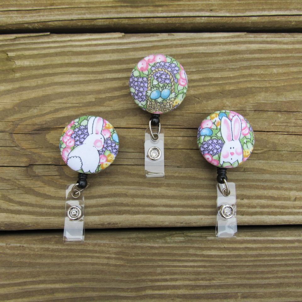 Easter badge reels for work or school ID!