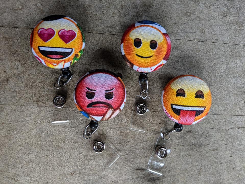 Emoji Badge Reel for Work or School IDs