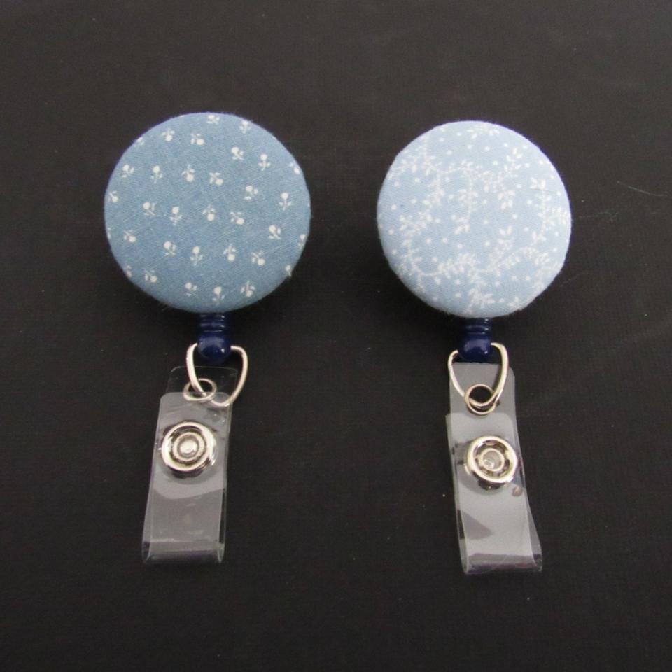 Light blue badge reels