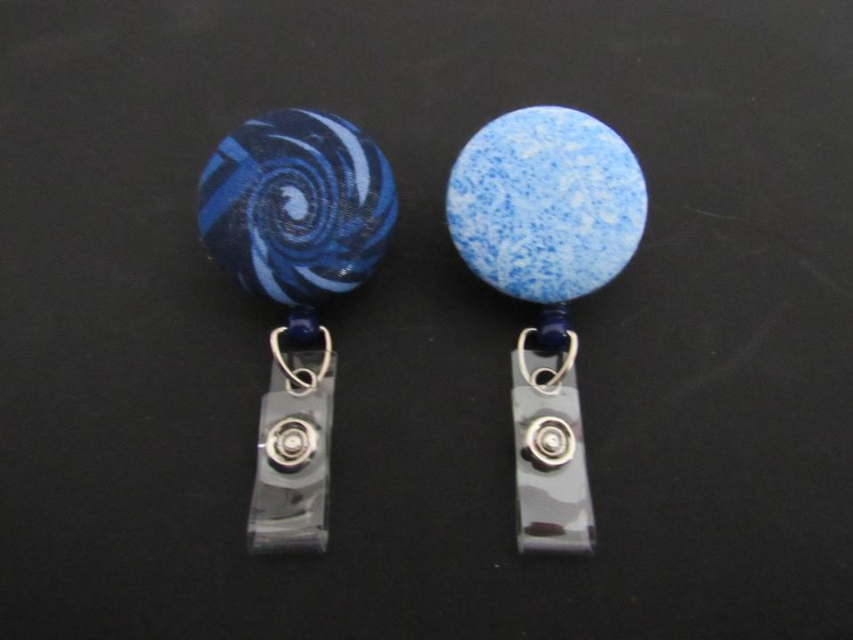 Blue badge reel for ID