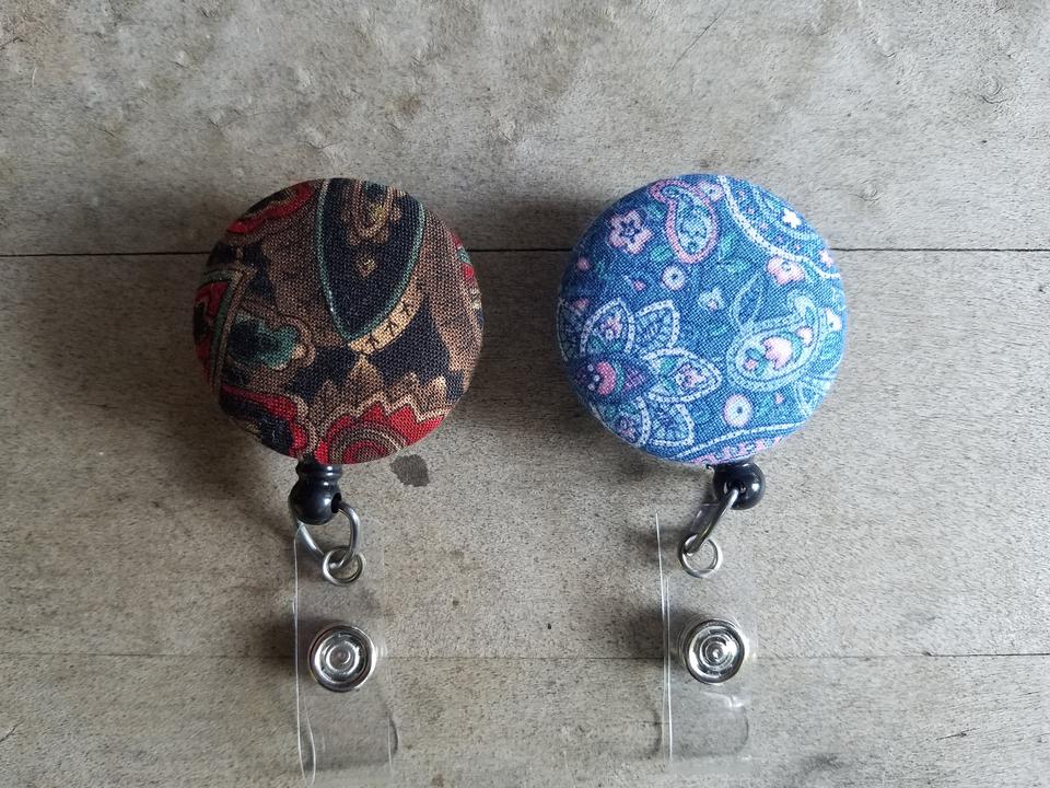 Paisley Badge Reels for Work or School IDs