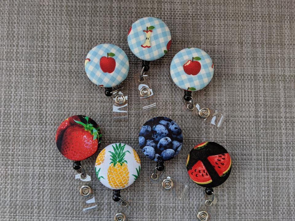 Fruit Badge Reel ID for School or Work!