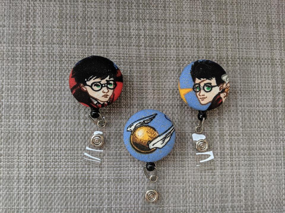 Harry Potter badge reel for work and school IDs.