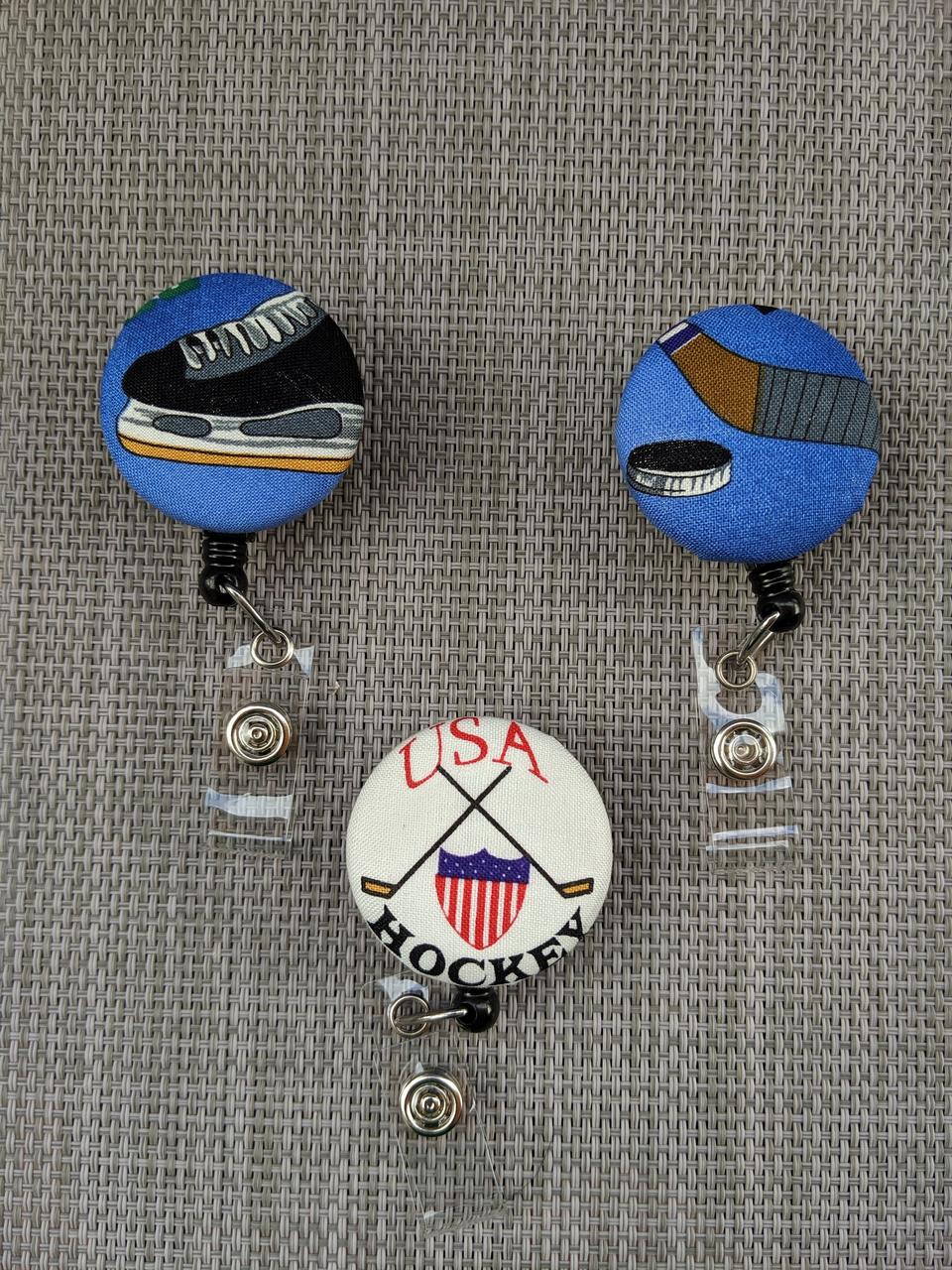 Hockey Badge Reels for School or Work IDs