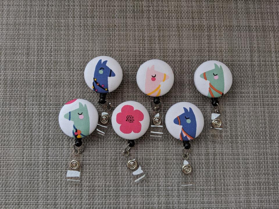 Llama Badge Reels for Work or School IDs