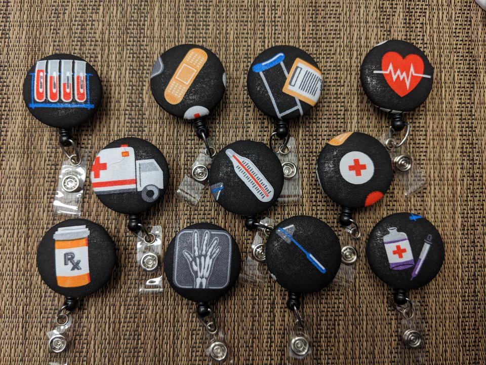 Medical and Healthcare equipment and symbol badge reels