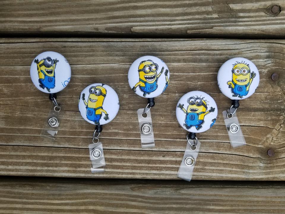 Minion Badge reels for work or school IDs.