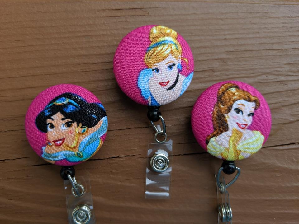 Princess Badge Reels for Work or School IDs