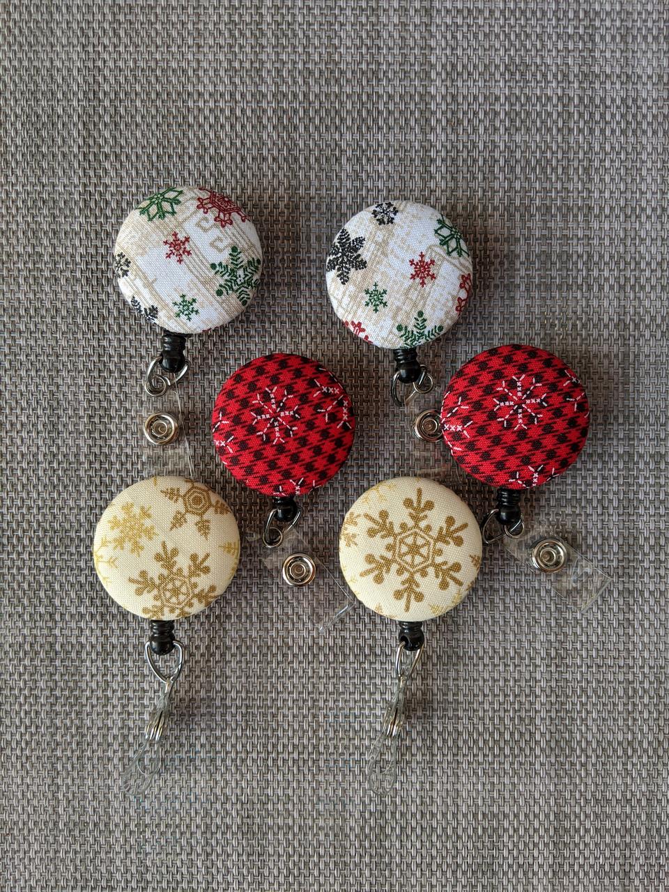 Snowflake Badge Reels for Work or School