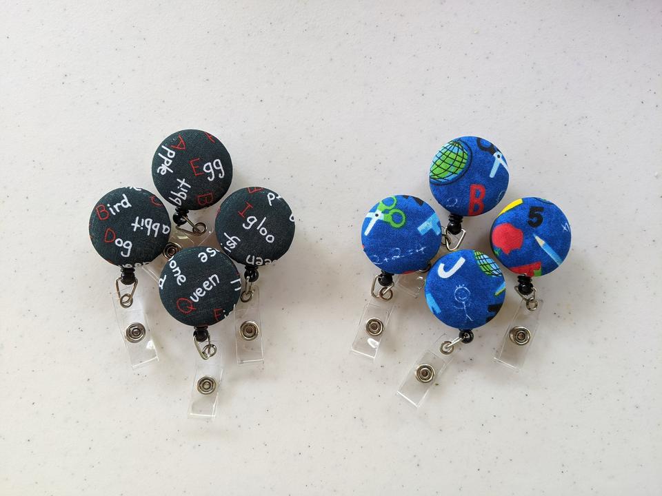 School variety badge reels for work or school