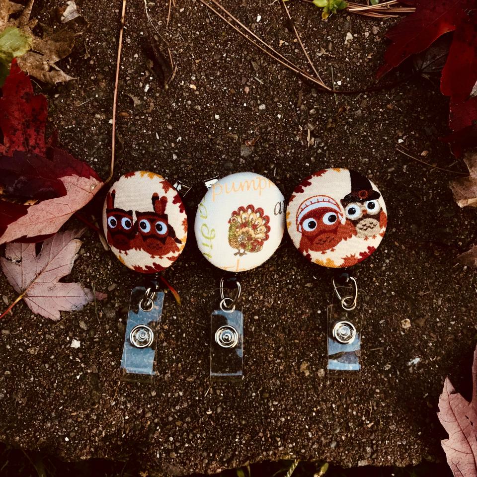 Thanksgiving themed badge reels