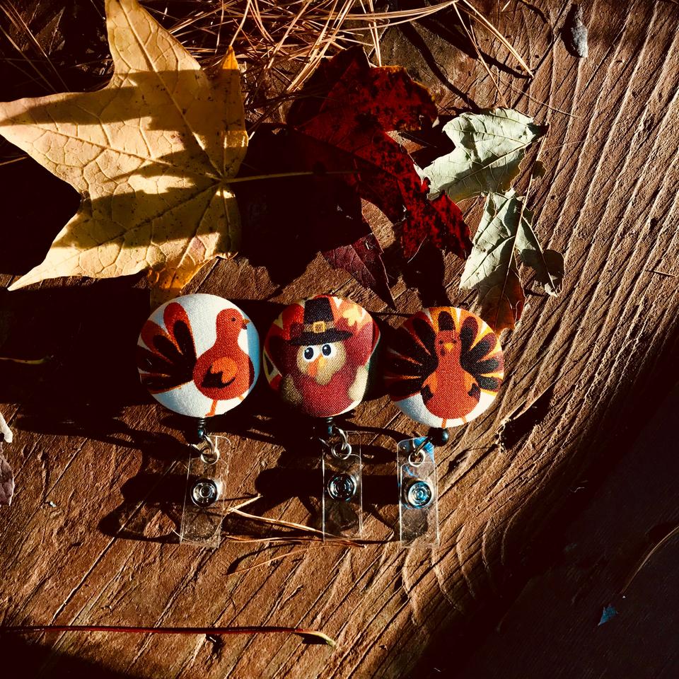Thanksgiving Turkey badge reels