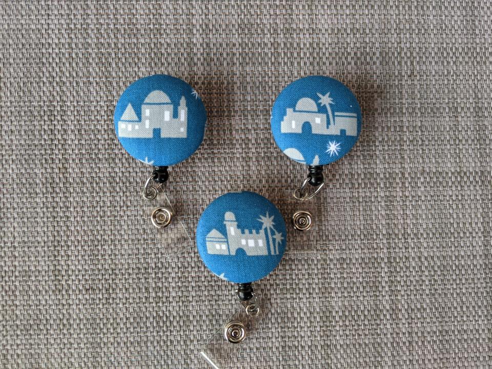 Bethlehem Christmas Badge reels for work or school
