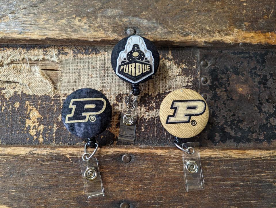 Purdue Badge Reels for Work or School IDs