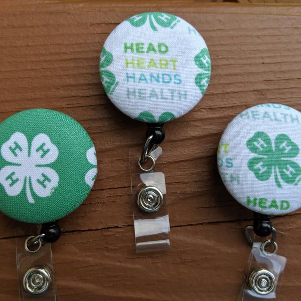 4H Badge reels for work or school IDs