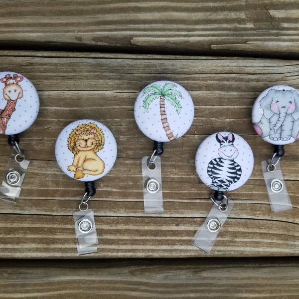 Cute Jungle themed badge reels