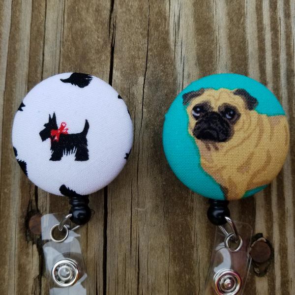 Dog Badge Reels for work or school IDs