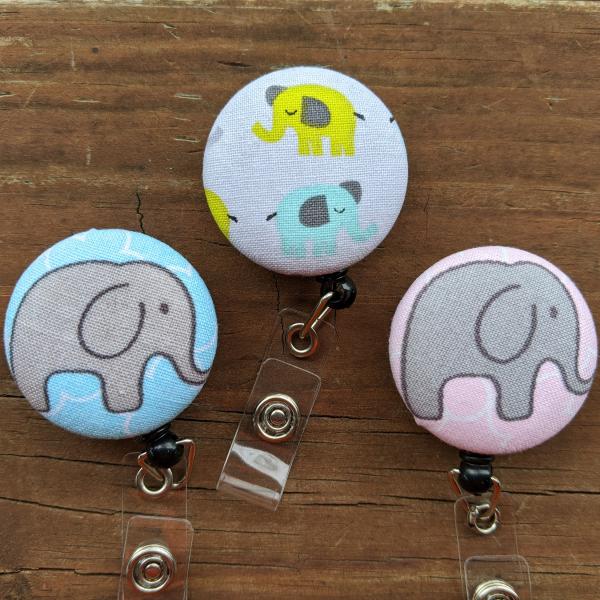 Elephant badge reels for ID!