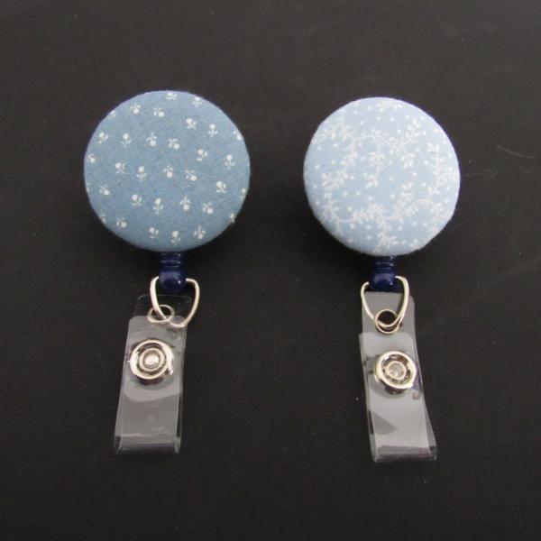 Light blue badge reels