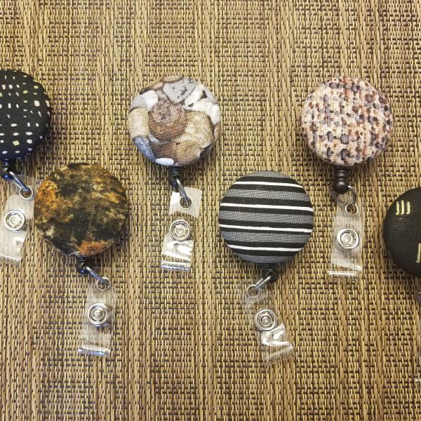 Black/Brown Badge Reels for work or school IDs!