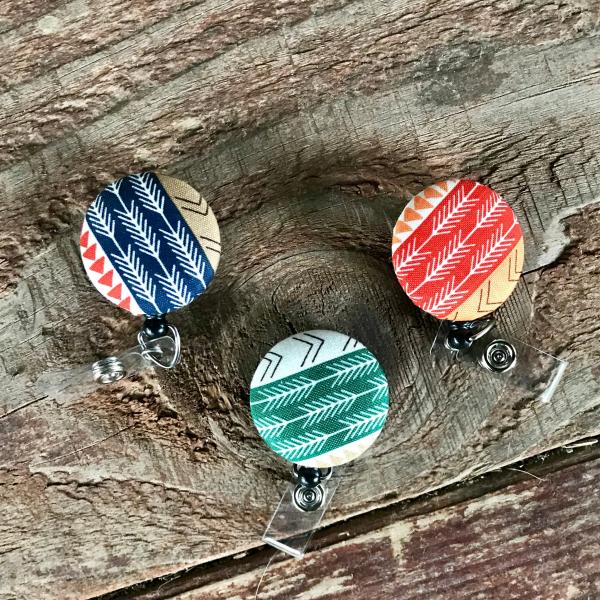 Tribal Arrow Badge reel for work or school IDs