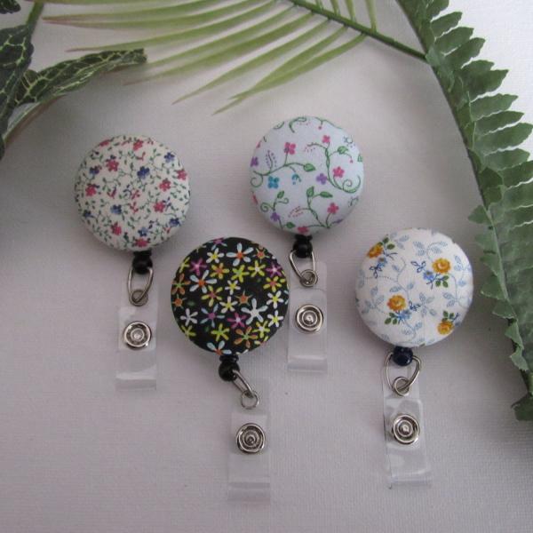 Floral badge reels