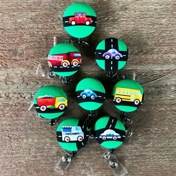 Vehicle Badge reel for work and school IDs