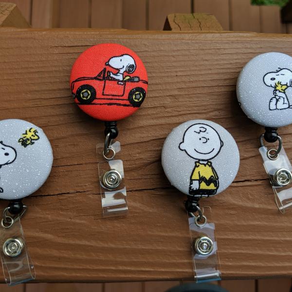 Peanuts Badge Reel for work or school IDs